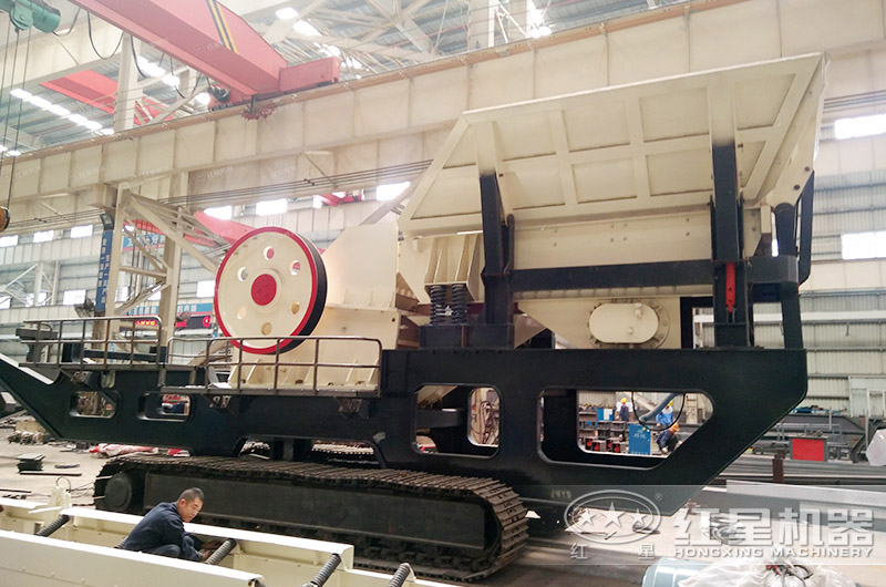 移動式破碎機生產(chǎn)車間